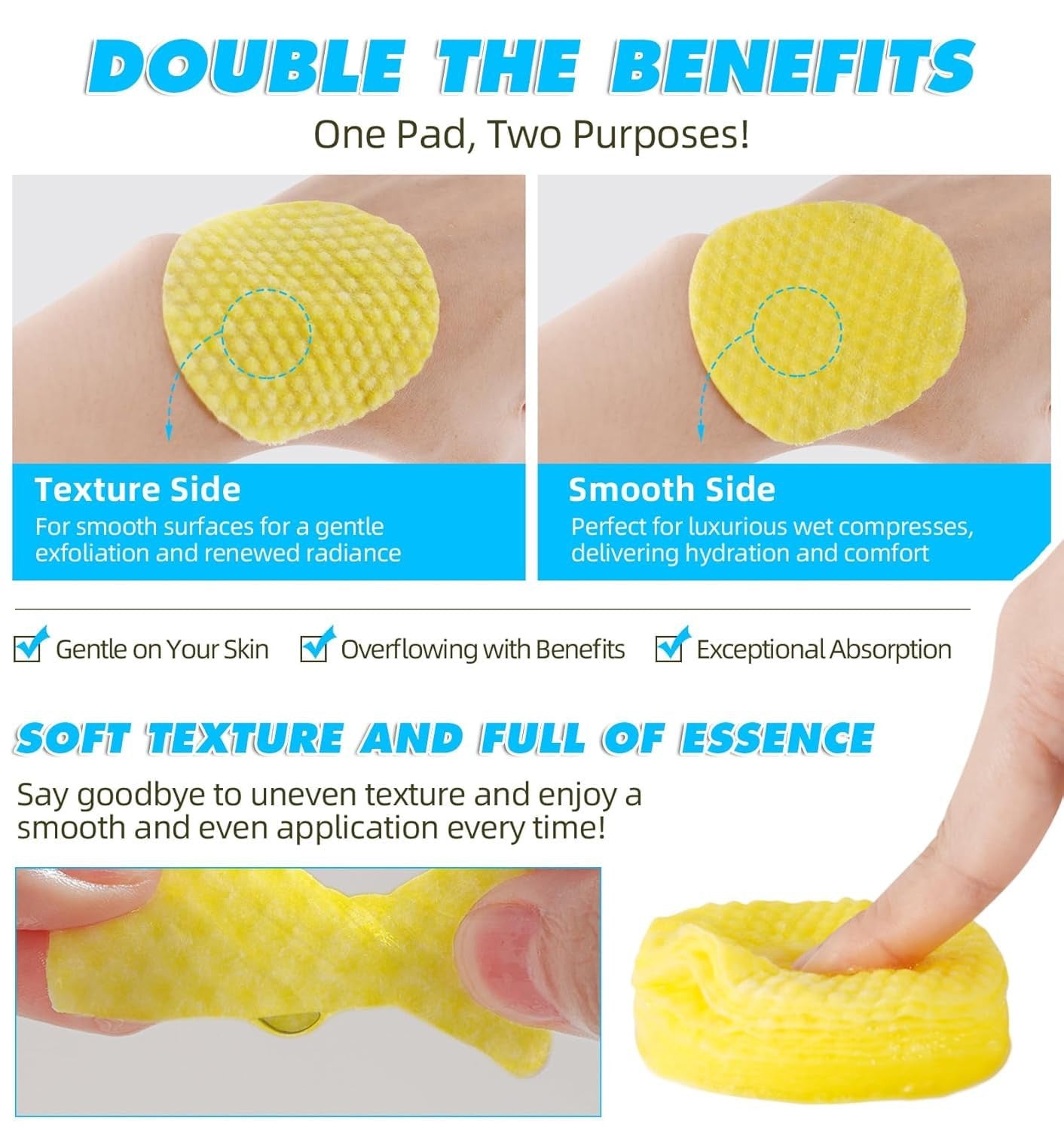 Kojic Acid Cleansing Pads Kojic Acid Pads Turmeric Cleansing Pads for Dark Spots