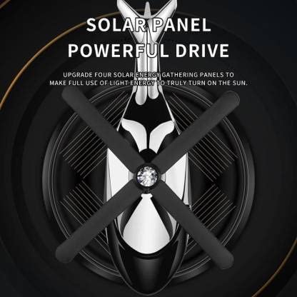 Solar Helicopter Air Freshener - Rotating Car Aroma Diffuser