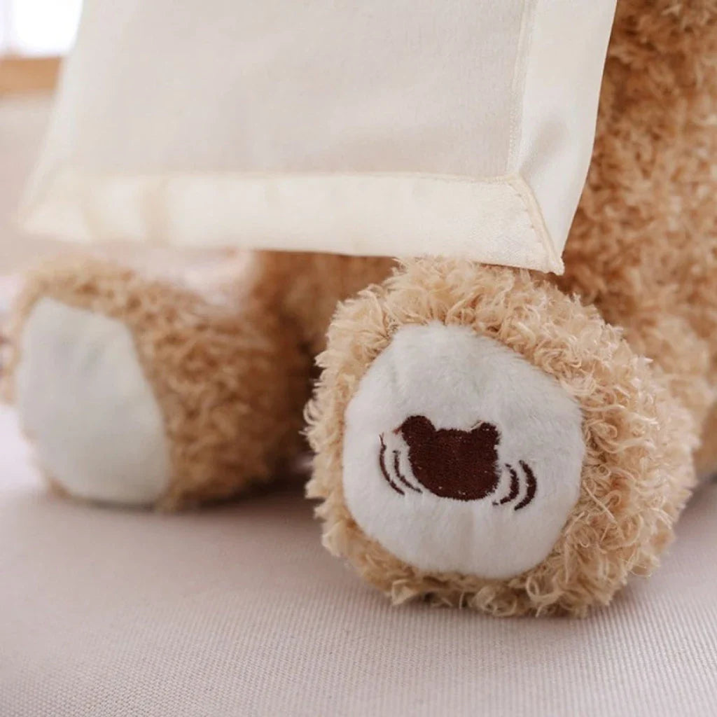 Peek-A-Boo Talking Bear with Blanket – Interactive Plush Toy Repeats What You Say, Sings Songs – Musical Stuffed Animal Gift for Kids, Babies