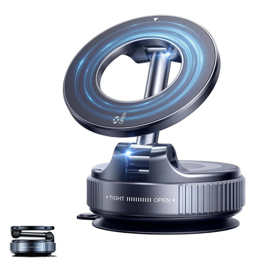 Upgraded Vacuum Suction Cup Magnetic Phone Holder Stand for Magsafe, Adjustable Swivel Lock for Car/Gym/Mirror/Kitchen/Smooth Surface