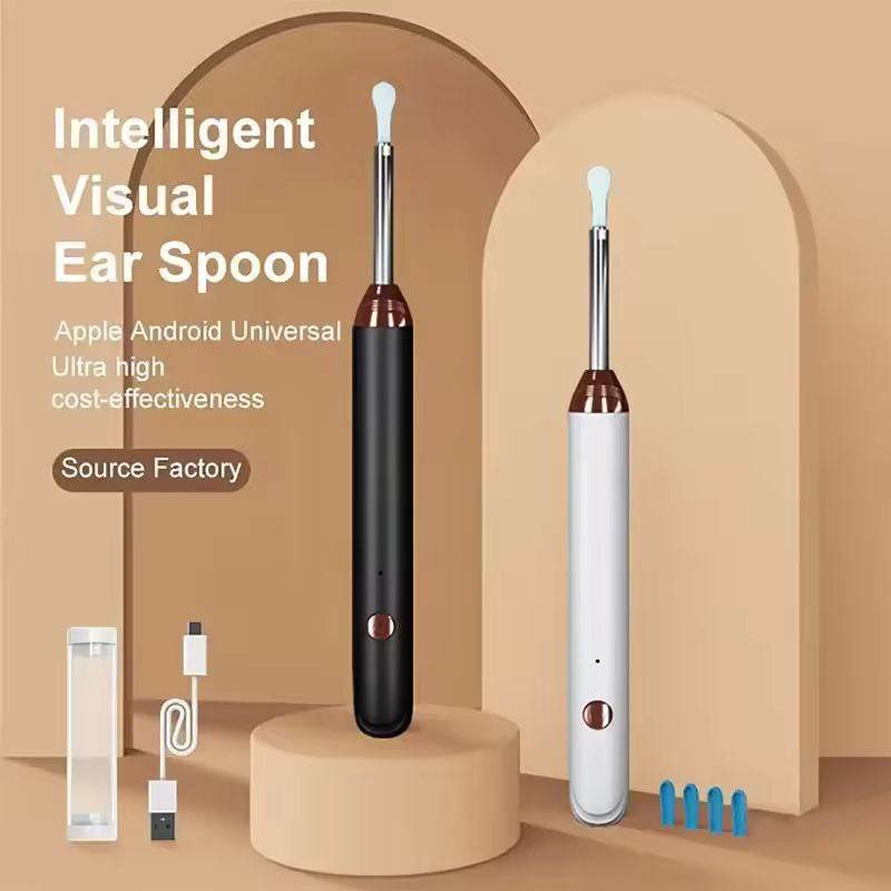 Earwax Removal Tool Kit with HD Camera Wifi Connection & LED Lights Endoscope Tool Ear Cleaner for iOS & Android