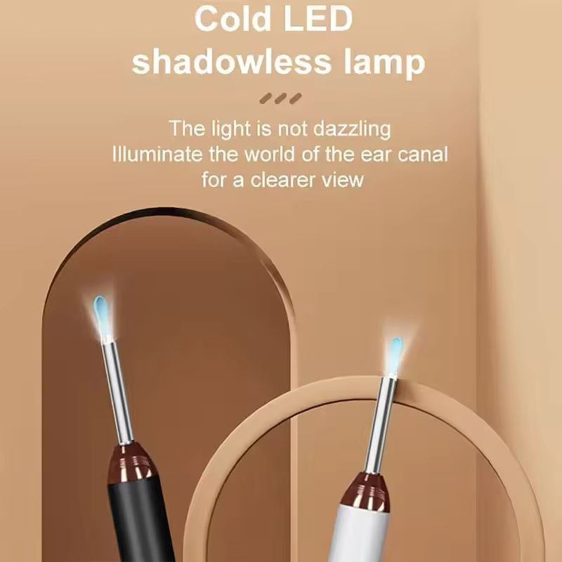 Earwax Removal Tool Kit with HD Camera Wifi Connection & LED Lights Endoscope Tool Ear Cleaner for iOS & Android