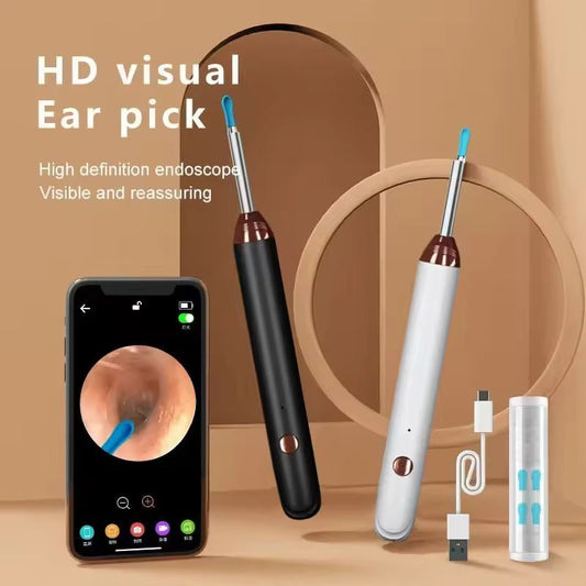 Earwax Removal Tool Kit with HD Camera Wifi Connection & LED Lights Endoscope Tool Ear Cleaner for iOS & Android