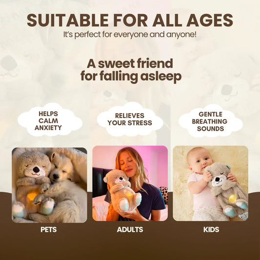 Breathing Teddy Bear with Music, Sound, Light and and Breathing Motion| Breathing Teddy Bear Soft Toy for Kids or Babys| Best Gift for Kids